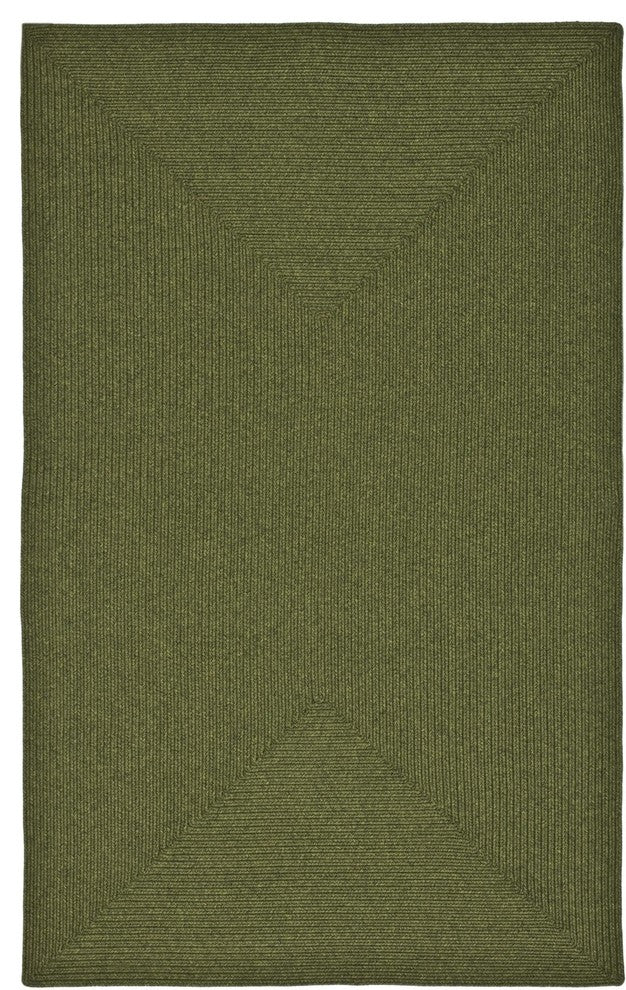 Safavieh Braided Brd315A Solid Color Rug, Green, 2'3"x12'0" Runner