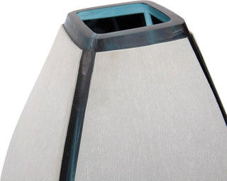 Deep Aqua Modern Glass Vase, Bain Collection