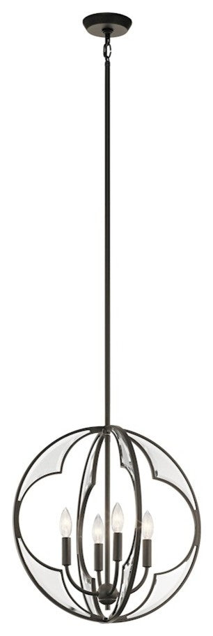 Chandelier 4-Light, Olde Bronze