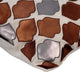 Brown Decorative Pillow Covers 14"x14" Faux Leather, Brown Dwelling