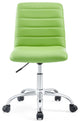 Ripple Armless Mid Back Office Chair, Bright Green