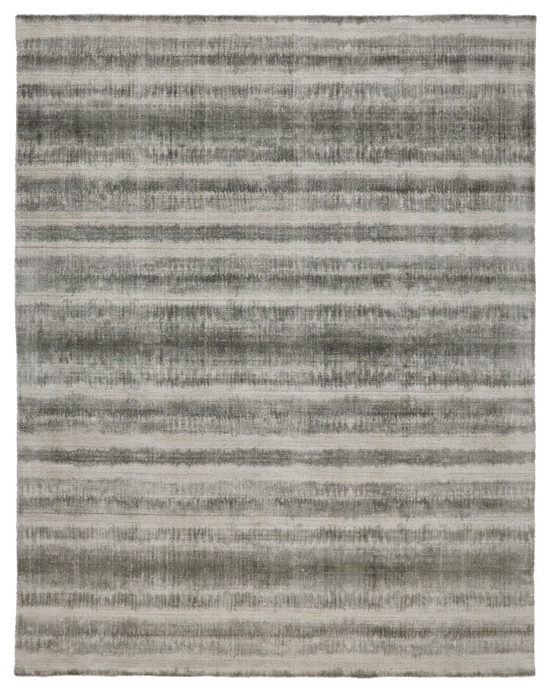 Weave & Wander Malana Handwoven Graident Rug, Green, 2'x3'
