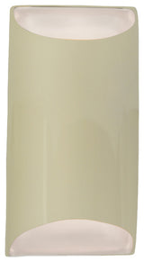 Ambiance Small Tapered Cylinder Wall Sconce, Vanilla Gloss, Standard