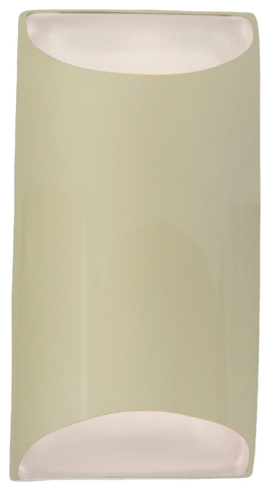 Ambiance Small Tapered Cylinder Wall Sconce, Vanilla Gloss, Standard