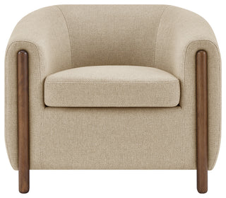 Ruth Accent Arm Chair, Barley Beige, Fabric