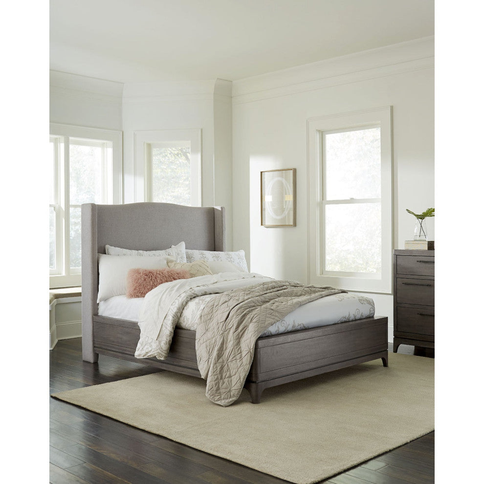 Modus Cicero Queen Upholstered Bed in Rustic Latte