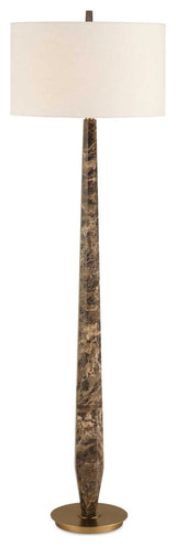 Uttermost Tyree Brown Marble Floor Lamp
