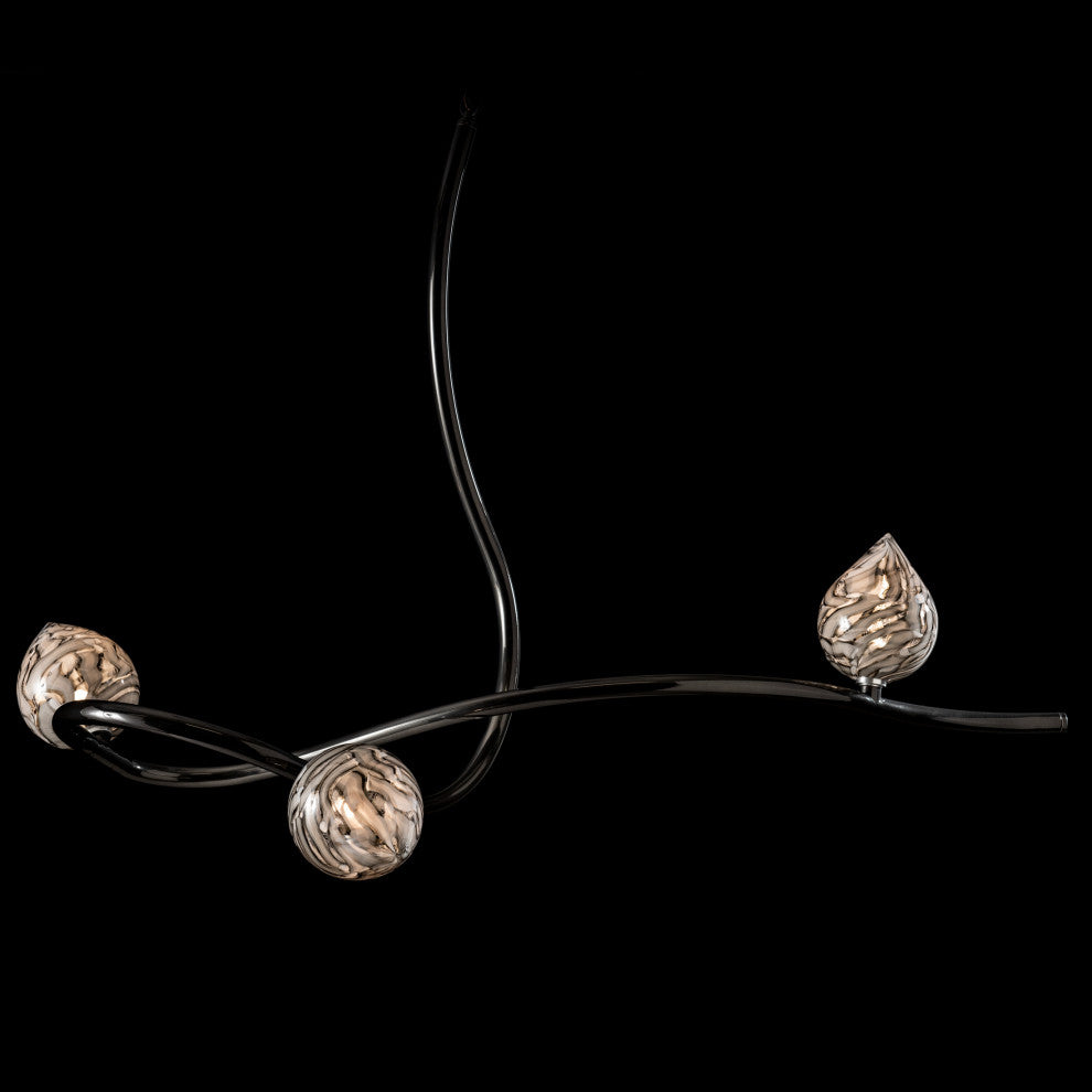 Floret Pendant Ink Finish