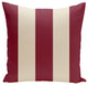 Holiday Brights Collection Striped Pillow, Cranberry, 26"x26"