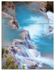 Stunning Aerial View of Havasu River, Landscape Canvas Art, 28x36, 3 Panels