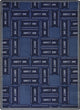 Any Day Matinee Rug, Admit One, Blue, 3'10"x5'4"