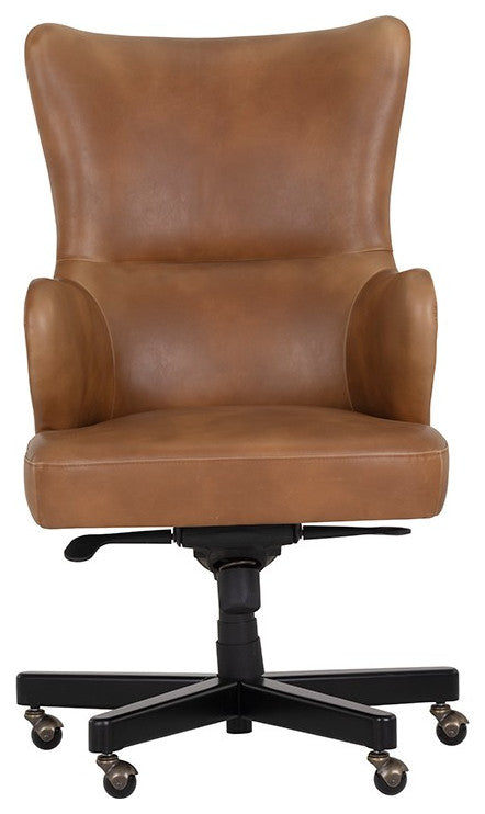 Hubert Office Chair, Tobacco Tan
