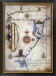 "Mar Oceano - Portolan Atlas Illumination"  by Sebastiano Lopes, 30x40"