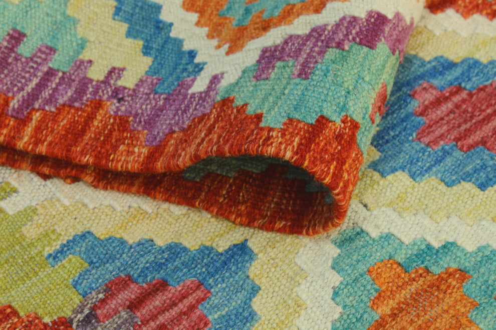 Flatweave Marlie Red/Ivory Rug, 3'3x4'10