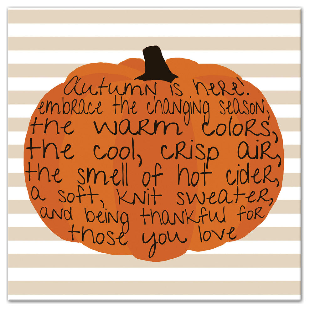 Embrace Autumn 12x12 Canvas Wall Art
