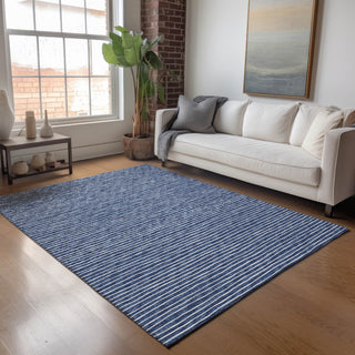 Addison Premium Washable Mayfield AMF138 Blue 3' x 5' Rug