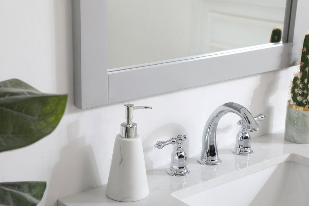 Anderson Rectangle Vanity Mirror 27", Gray