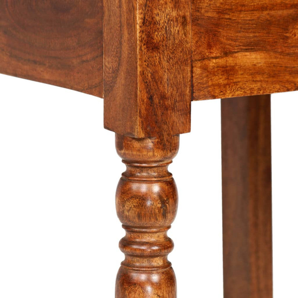 vidaXL Dining Chairs 2 pcs Solid Wood With Sheesham Finish Classic