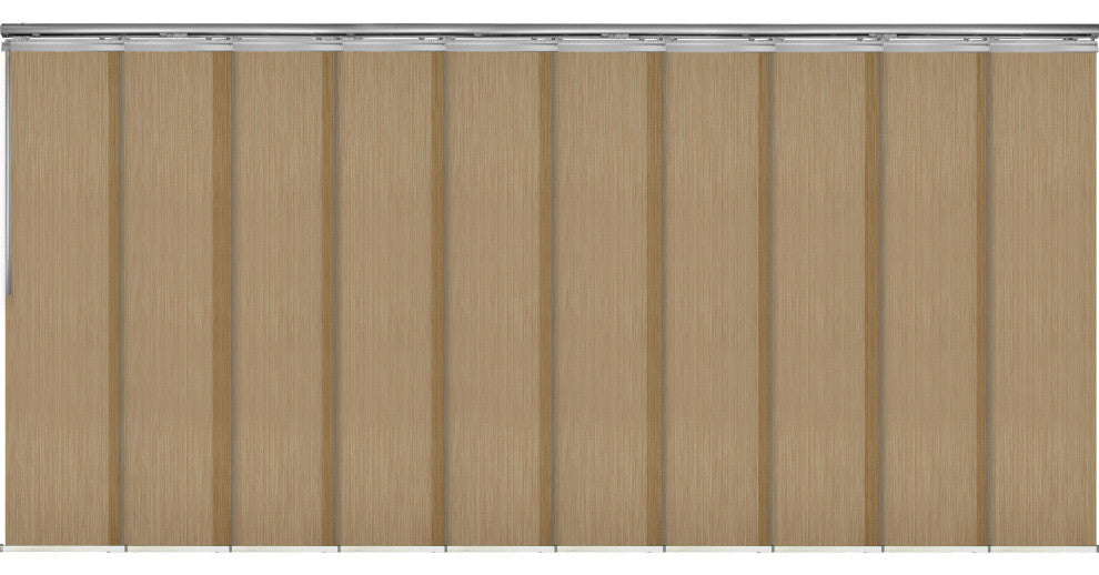 Anders 10-Panel Track Extendable Vertical Blinds 120-218"W