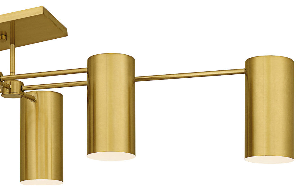 Quoizel FLD1750 Foreland 6 Light 50"W Semi-Flush Linear Ceiling - Brushed Gold