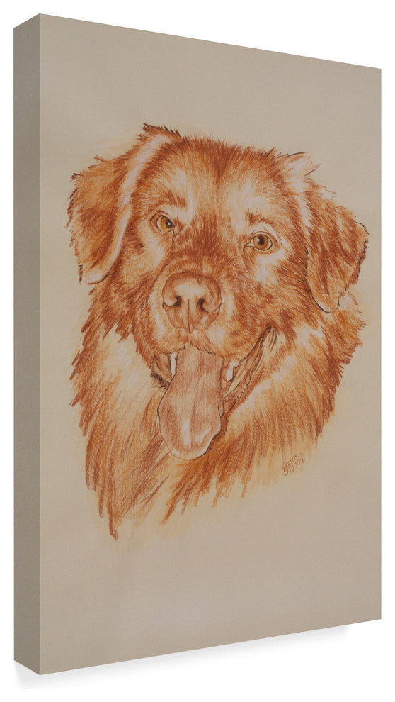 "Golden Retriever" by Barbara Keith, Canvas Art
