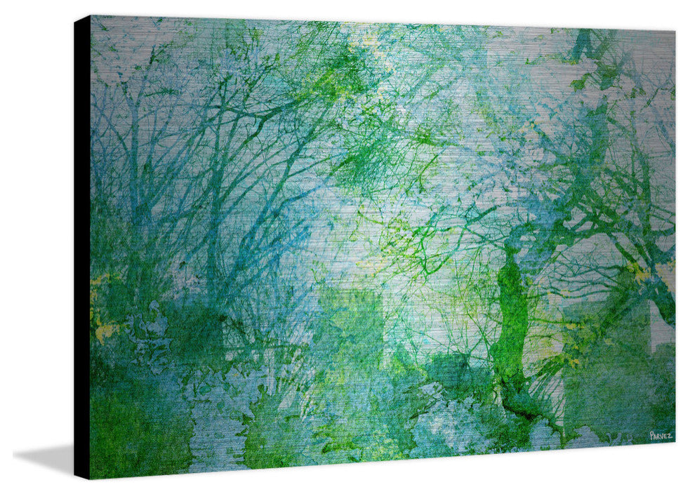 "Tavern Green" Painting Print on Brushed Aluminum, 60"x40"