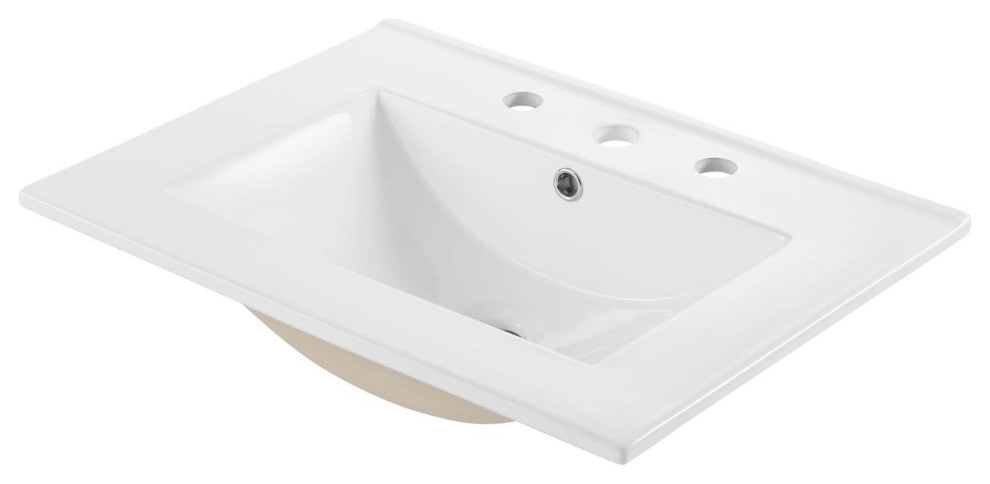Sink Vanity Cabinet, Wall Mounted, Melamine, Blue Navy White, Modern, Bathroom