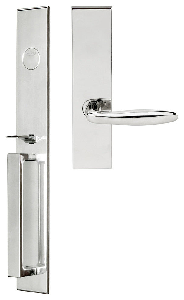 Summer Lever, Mortise Dummy Handleset, Left Hand, Polished Stainless Steel