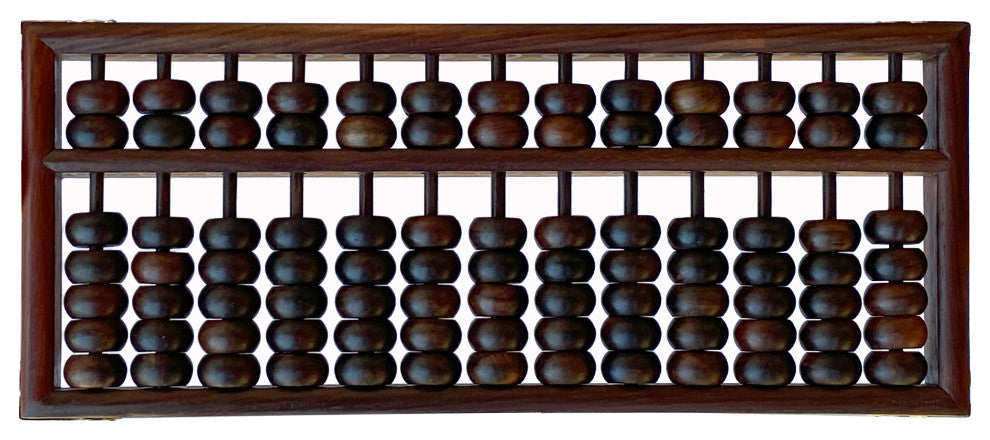 Chinese Huali Rosewood Abacus Fengshui Paperweight Display Hws2481