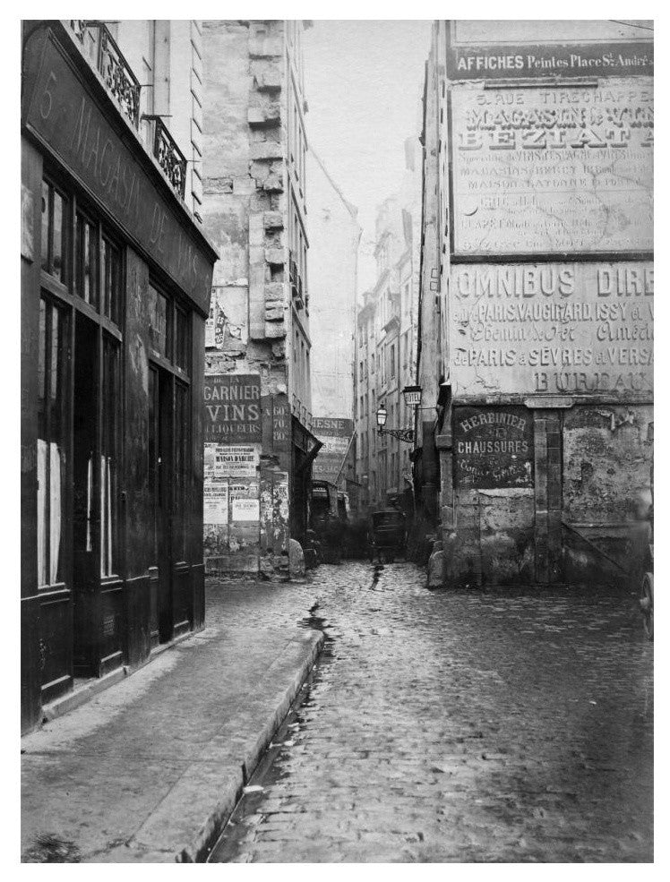 "Paris, 1860-1870 - Rue Tirechappe" Paper Print by Charles Marville, 14"x18"