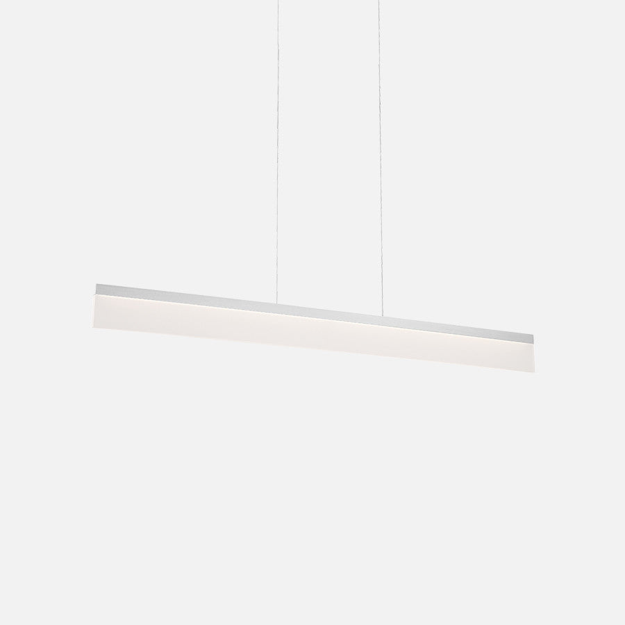 WAC Lighting Level 48in LED Linear Chandelier in Brushed Aluminum