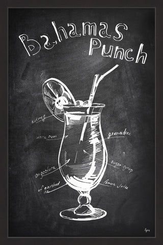 "Bahamas Punch II" Framed Painting Print, 16"x24"
