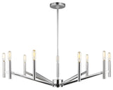 Vector 9-Light Chandelier, Chrome