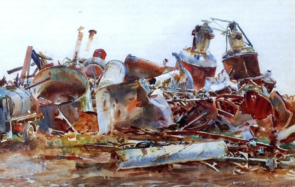 John Singer Sargent The Wrecked Sugar Refinery Wall Decal