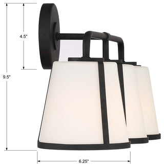 Fulton 3 Light Black Bathroom Vanity