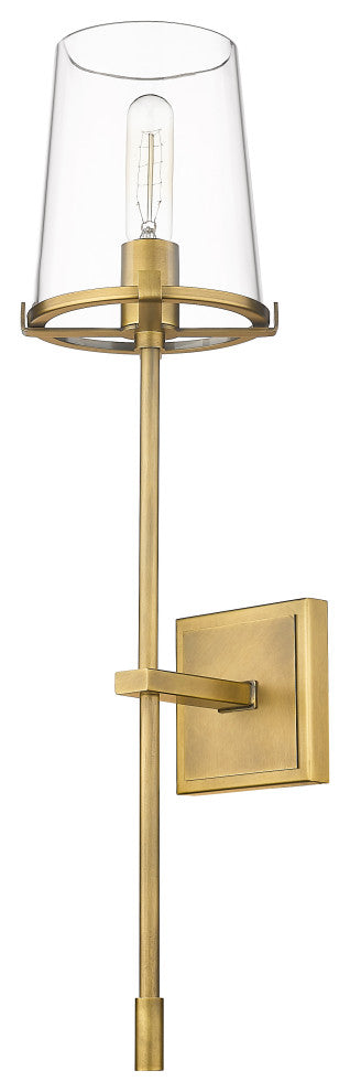 Zlite 3032-1S-RB 1-Light Wall Sconce, Clear