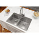 ECTSR33229TBG1 Crosstown Stainless Steel 33" x 22" Dual Mount Sink Kit, 1 Hole