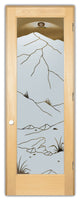 Interior Prehung Door or Interior Slab Door - Mountains Foliage - Maple -...