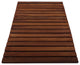 Nordic Style Teak Wood Oiled String Shower Mat with Rubber Feet 23.62" x 15.75"
