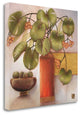 "Passion Fruit And Vase" By Margaret Hughlock, Giclee on Gallery Wrap Canvas