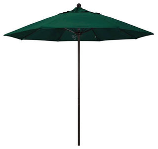 9' Venture Series Patio Umbrella With Sunbrella 1A Forest Green Fabric