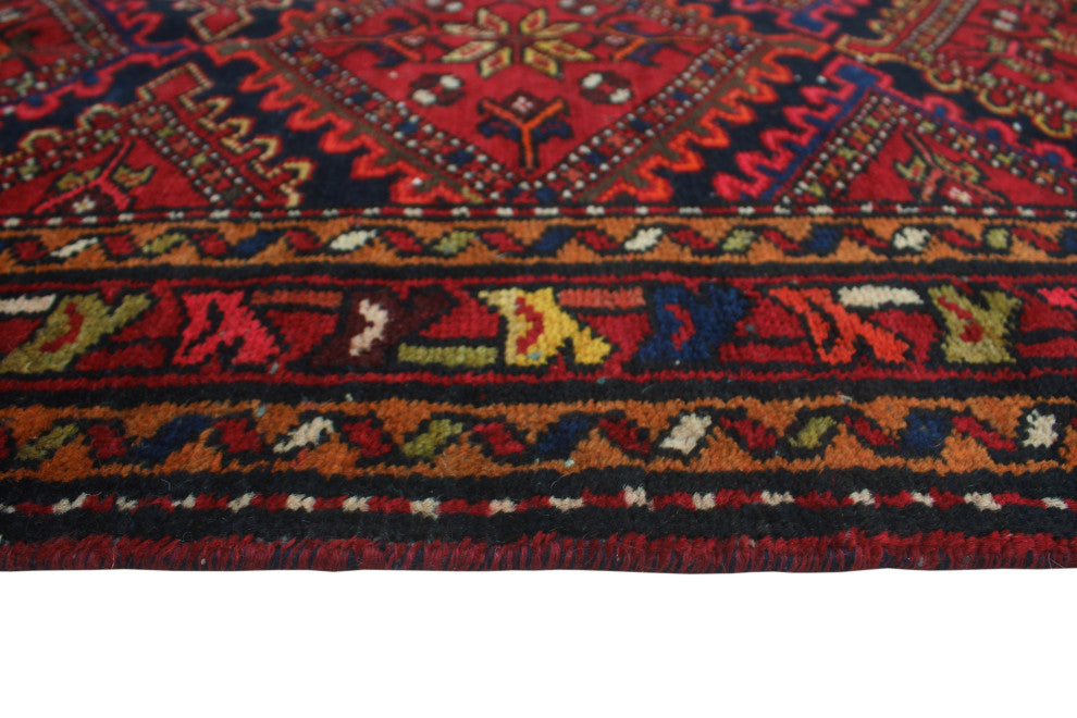 Fine Vintage Distressed Andrick Red Rug