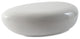 River Stone Cocktail Table Gel Coat, White, Small