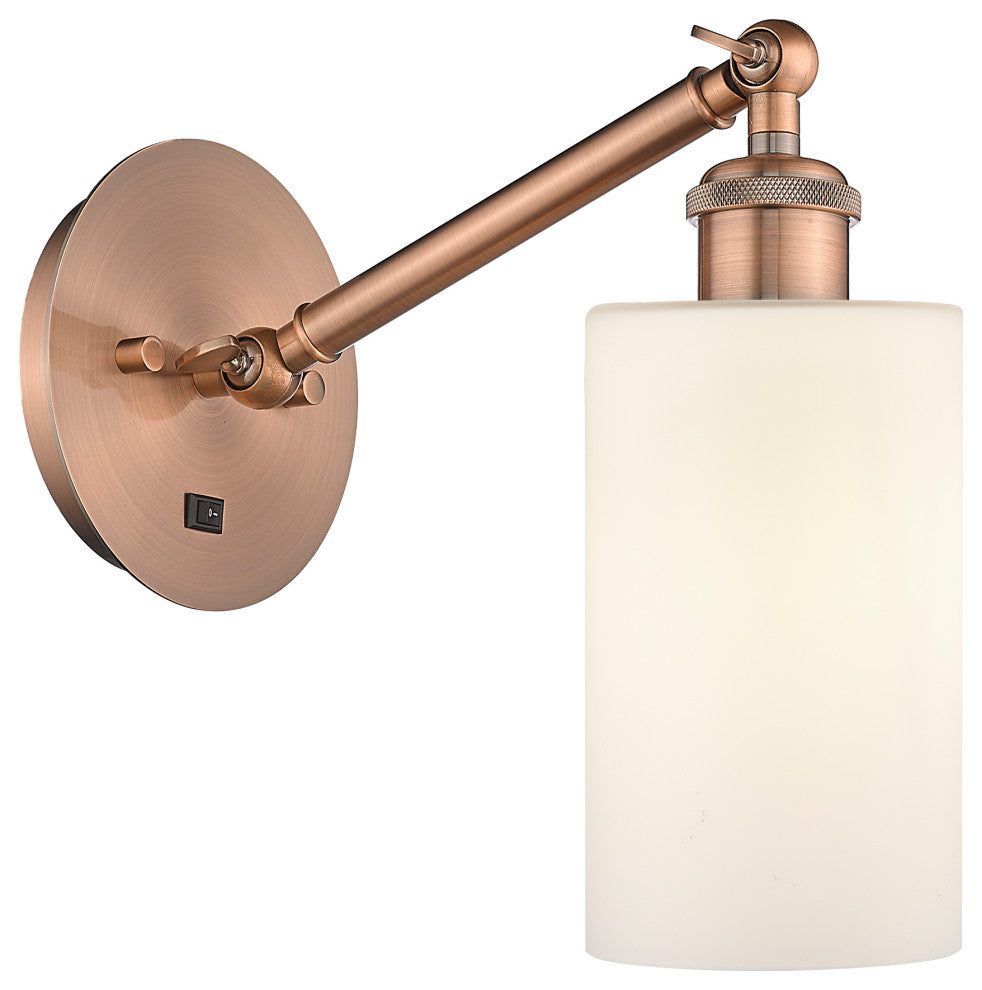 Innovations 317-1W-AC-G801-LED 1-Light Sconce, Antique Copper