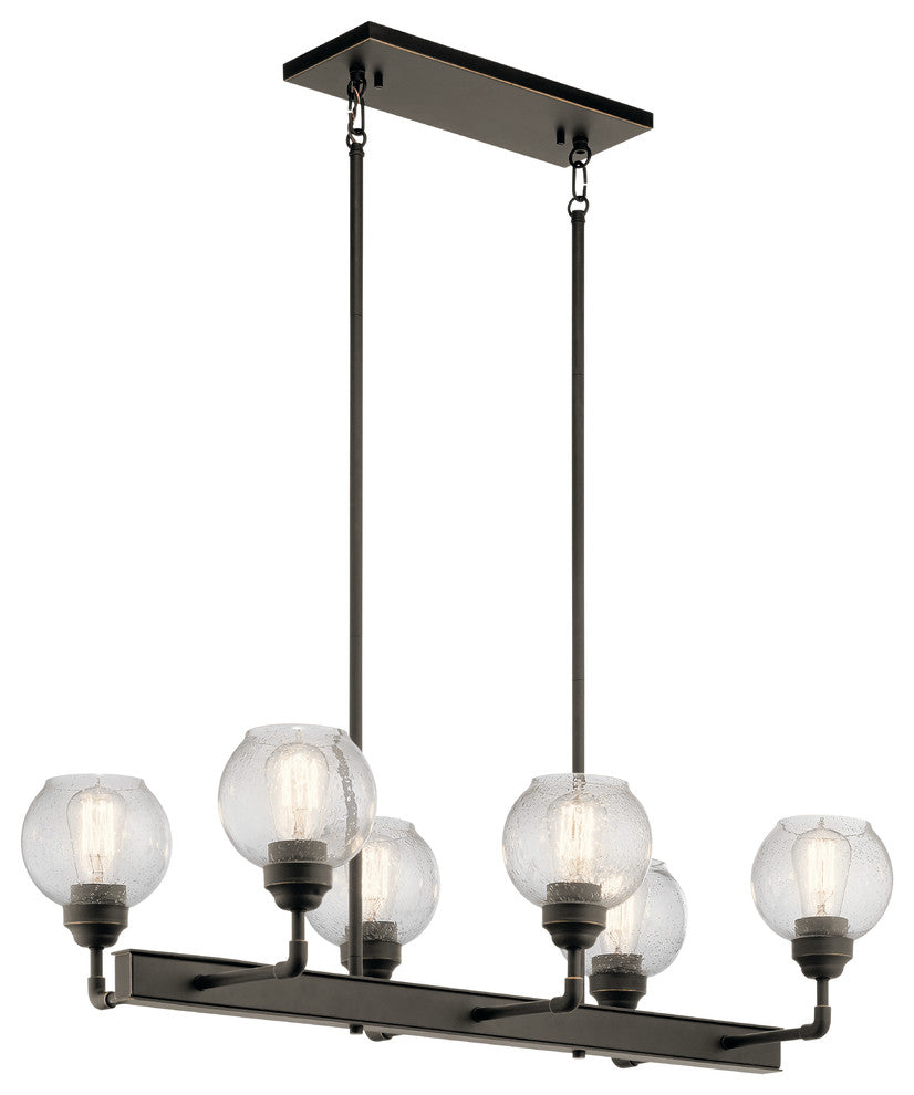 Kichler Niles Six Light Linear Chandelier 43994OZ