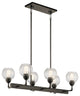 Kichler Niles Six Light Linear Chandelier 43994OZ