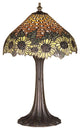 Meyda Lighting 47591 18.5"H Wicker Sunflower Accent Lamp
