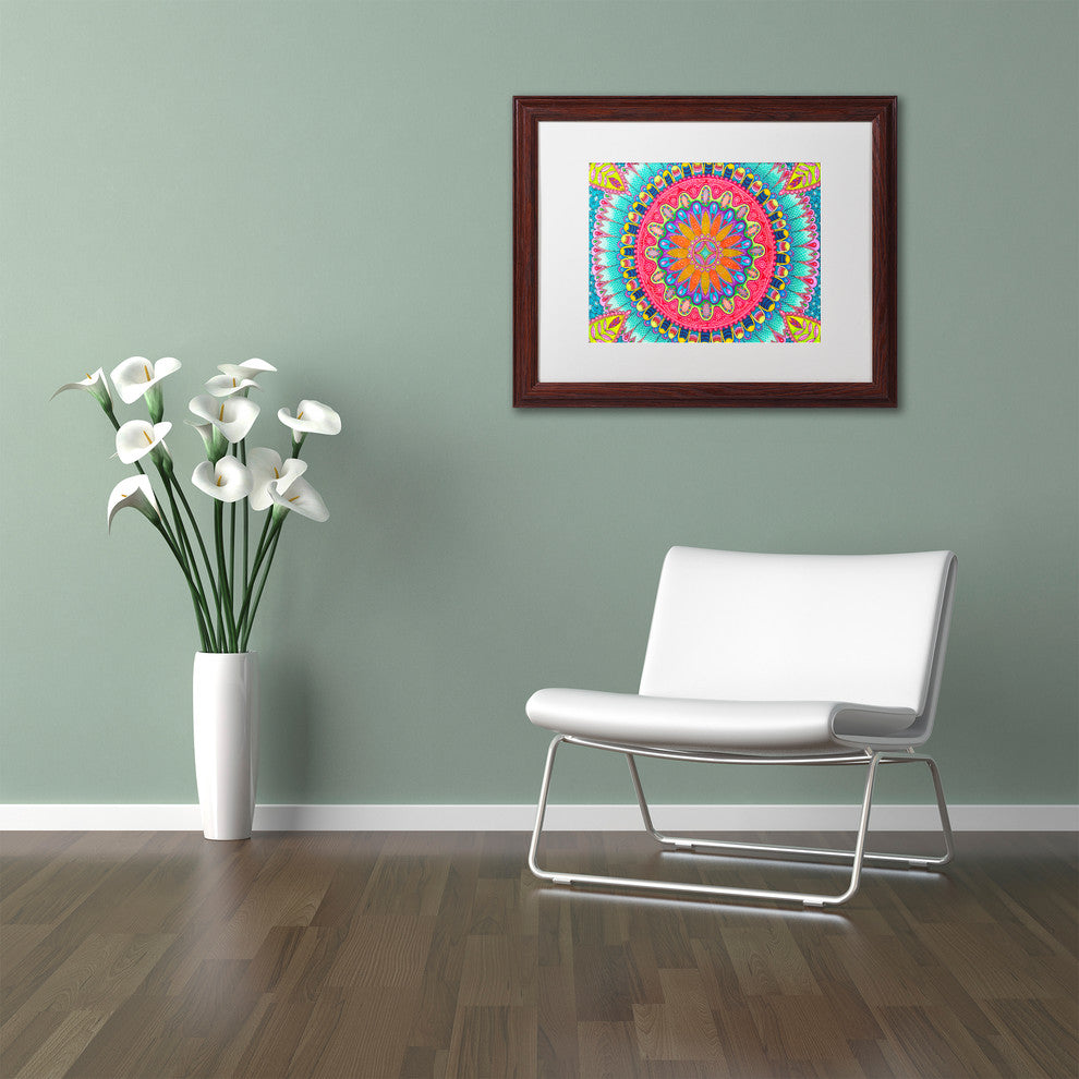 Hello Angel ''Summer Fun'' Art, Wood Frame, White Mat, 20x16