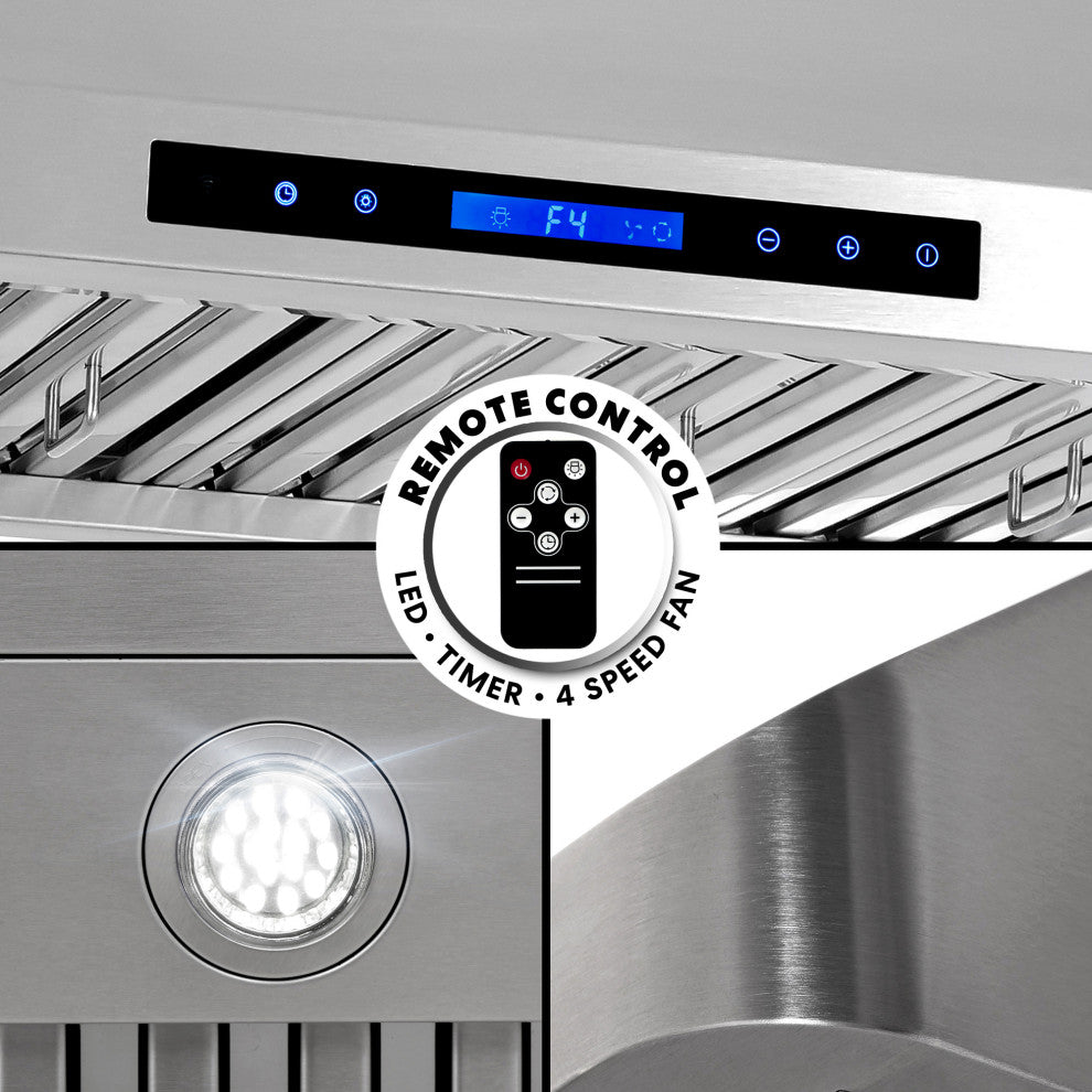 Cosmo Ducted Under-Cabinet Range Hood  48"� Stainless Steel
