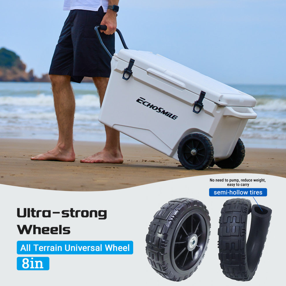 EchoSmile 75 qt. Rotomolded Cooler, White